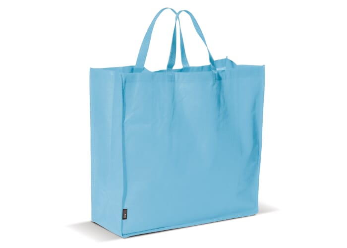 Sac shopping publicitaire non tissé 75 gr Bleu clair